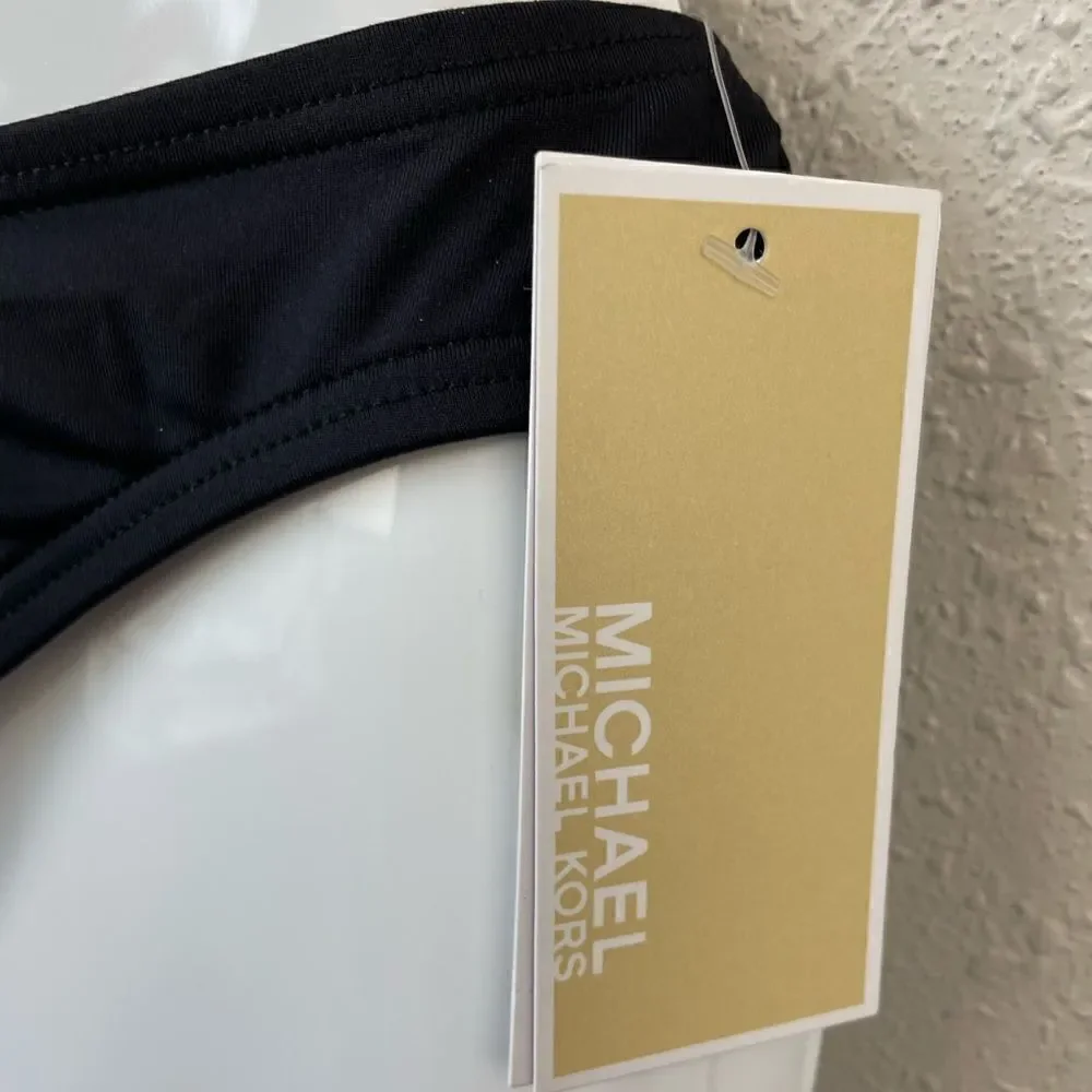 NWT MICHAEL Michael Kors Black Swim Bottoms Sizes XS, M or L